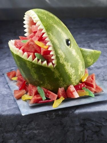Shark Watermelon  Center Piece